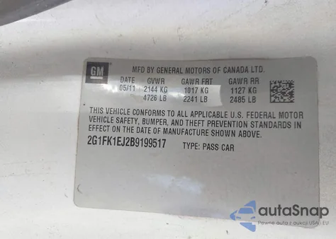 2011 Chevrolet Camaro 2Ss from USA, damaged, VIN 2G1FK1EJ2B9199517